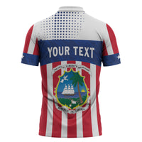 Personalized Liberia 1847 Zipper Polo Shirt Happy Independence Day