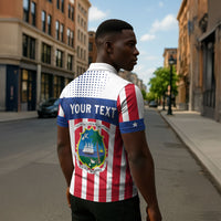 Personalized Liberia 1847 Zipper Polo Shirt Happy Independence Day