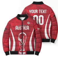 Custom Austria 2026 World Football Bomber Puffer Jacket Immer wieder Osterreich