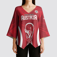 Custom Austria 2026 World Football Kimono Sleeve Blouse Immer wieder Osterreich