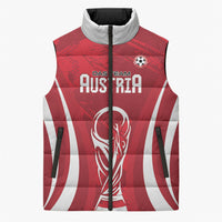 Custom Austria 2026 World Football Sleeveless Puffer Jacket Immer wieder Osterreich