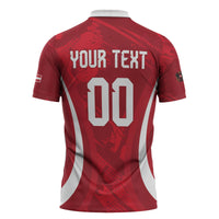 Custom Austria 2026 World Football Zipper Polo Shirt Immer wieder Osterreich