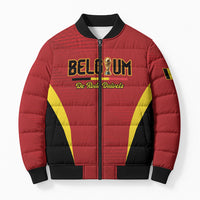 Custom Belgium 2026 World Football Bomber Puffer Jacket De Rode Duivels Go Champions