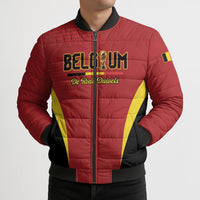 Custom Belgium 2026 World Football Bomber Puffer Jacket De Rode Duivels Go Champions