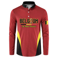 Custom Belgium 2026 World Football Button Sweatshirt De Rode Duivels Go Champions