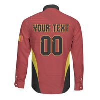 Custom Belgium 2026 World Football Long Sleeve Button Shirt De Rode Duivels Go Champions