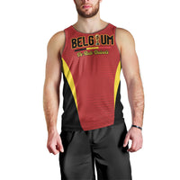 Custom Belgium 2026 World Football Men Tank Top De Rode Duivels Go Champions