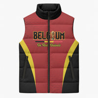 Custom Belgium 2026 World Football Sleeveless Puffer Jacket De Rode Duivels Go Champions