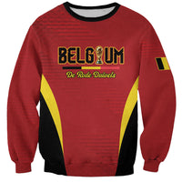 Custom Belgium 2026 World Football Sweatshirt De Rode Duivels Go Champions