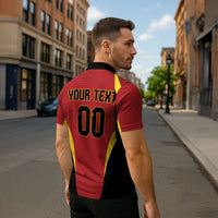 Custom Belgium 2026 World Football Zipper Polo Shirt De Rode Duivels Go Champions