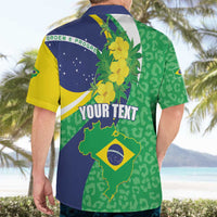 Brazil Sete de Setembro Hawaiian Shirt Flor De Ip Amarel Leopard Pattern - Wonder Print Shop