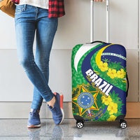 Brazil Sete de Setembro Luggage Cover Flor De Ip Amarel Leopard Pattern - Wonder Print Shop