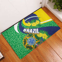 Brazil Sete de Setembro Rubber Doormat Flor De Ip Amarel Leopard Pattern - Wonder Print Shop
