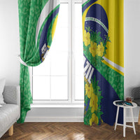 Brazil Sete de Setembro Window Curtain Flor De Ip Amarel Leopard Pattern - Wonder Print Shop