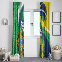 Brazil Sete de Setembro Window Curtain Flor De Ip Amarel Leopard Pattern - Wonder Print Shop