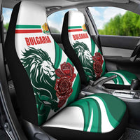 Bulgaria Car Seat Cover Coat of Arms Lion with Roses - Wonder Print Shop