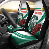 Bulgaria Car Seat Cover Coat of Arms Lion with Roses - Wonder Print Shop