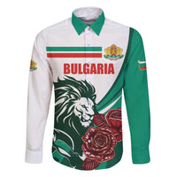 Bulgaria Family Matching Off Shoulder Maxi Dress and Hawaiian Shirt Coat of Arms Lion with Roses - Wonder Print Shop