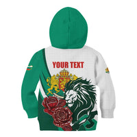 Bulgaria Kid Hoodie Coat of Arms Lion with Roses - Wonder Print Shop