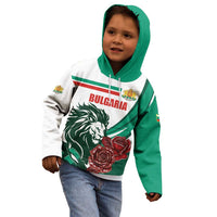 Bulgaria Kid Hoodie Coat of Arms Lion with Roses - Wonder Print Shop