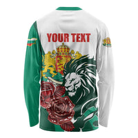 Bulgaria Long Sleeve Shirt Coat of Arms Lion with Roses - Wonder Print Shop