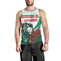 Bulgaria Men Tank Top Coat of Arms Lion with Roses - Wonder Print Shop