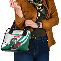Bulgaria Shoulder Handbag Coat of Arms Lion with Roses