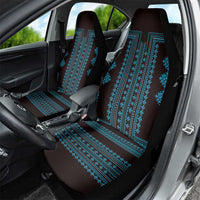 Bulgaria Traditional Pattern Blue Car Seat Cover Balkan Culture - Wonder Print Shop