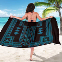 Bulgaria Traditional Pattern Blue Sarong Balkan Culture - Wonder Print Shop