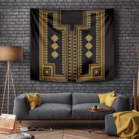 Bulgaria Traditional Pattern Gold Tapestry Balkan Culture - Wonder Print Shop