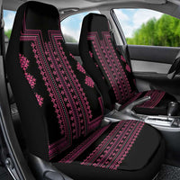 Bulgaria Traditional Pattern Pink Car Seat Cover Balkan Culture - Wonder Print Shop