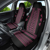 Bulgaria Traditional Pattern Pink Car Seat Cover Balkan Culture - Wonder Print Shop