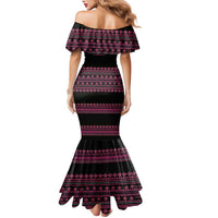 Bulgaria Traditional Pattern Pink Mermaid Dress Balkan Culture - Wonder Print Shop