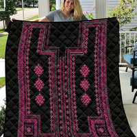 Bulgaria Traditional Pattern Pink Quilt Balkan Culture - Wonder Print Shop