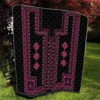 Bulgaria Traditional Pattern Pink Quilt Balkan Culture - Wonder Print Shop