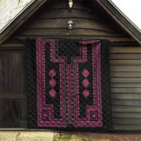 Bulgaria Traditional Pattern Pink Quilt Balkan Culture - Wonder Print Shop
