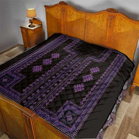 Bulgaria Traditional Pattern Purple Quilt Balkan Culture - Wonder Print Shop