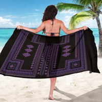 Bulgaria Traditional Pattern Purple Sarong Balkan Culture - Wonder Print Shop