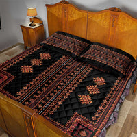 Bulgaria Traditional Pattern Red Quilt Bed Set Balkan Culture - Wonder Print Shop