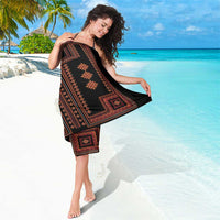 Bulgaria Traditional Pattern Red Sarong Balkan Culture - Wonder Print Shop