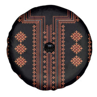 Bulgaria Traditional Pattern Red Spare Tire Cover Balkan Culture - Wonder Print Shop
