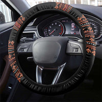 Bulgaria Traditional Pattern Red Steering Wheel Cover Balkan Culture - Wonder Print Shop