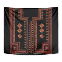 Bulgaria Traditional Pattern Red Tapestry Balkan Culture - Wonder Print Shop