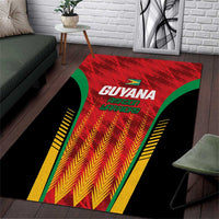 Custom Amazon Warriors Guyana Cricket Area Rug Ready For Glory Red Version - Wonder Print Shop