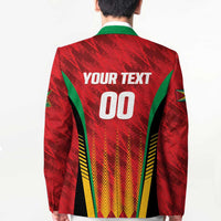 Custom Amazon Warriors Guyana Cricket Blazer Ready For Glory Red Version - Wonder Print Shop