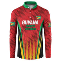 Custom Amazon Warriors Guyana Cricket Button Sweatshirt Ready For Glory Red Version - Wonder Print Shop
