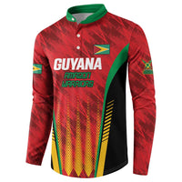 Custom Amazon Warriors Guyana Cricket Button Sweatshirt Ready For Glory Red Version - Wonder Print Shop