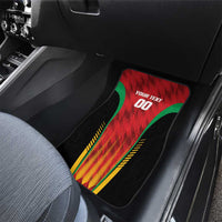 Custom Amazon Warriors Guyana Cricket Car Mats Ready For Glory Red Version - Wonder Print Shop