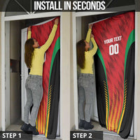 Custom Amazon Warriors Guyana Cricket Door Cover Ready For Glory Red Version - Wonder Print Shop