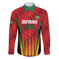Custom Amazon Warriors Guyana Cricket Family Matching Long Sleeve Bodycon Dress and Hawaiian Shirt Ready For Glory Red Version - Wonder Print Shop